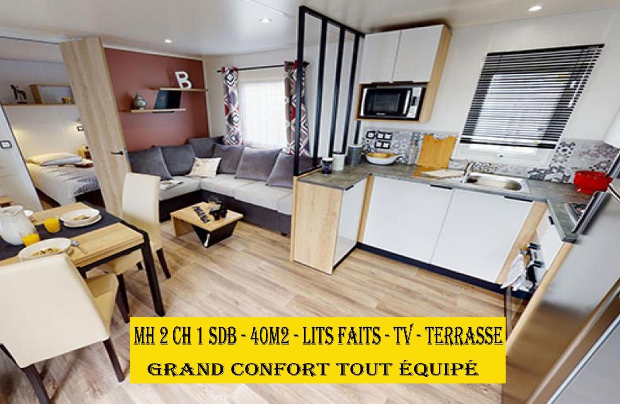 Mh6Pers-2Ch-1Sdb-Lits Faits-40M2-Terrasse-Tv--Grand Confort-Empl Calme-Kerlann Pont-Aven Esterno foto
